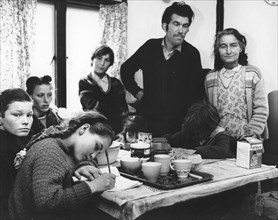Roadside gipsy family re-housed, 1960s.