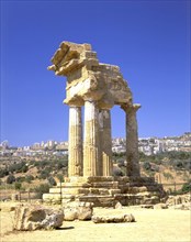 Temple of Dioscuri, Agrigento, Sicily, Italy.