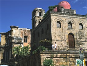 San Cataldo and Martorana churches, Palermo, Sicily, Italy.