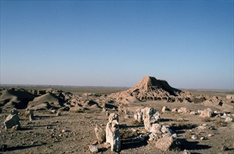 Ziggurat, Ashur, Iraq, 1977.