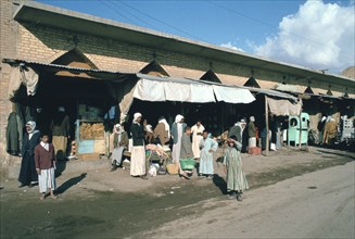 Market or souks, Samarra, Iraq, 1977.