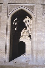 Arch in sunlight, Abbasid Palace, Baghdad, Iraq, 1977.
