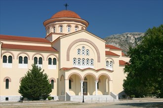 Monastery and church of Agios Gerasimos, Kefalonia, Greece.