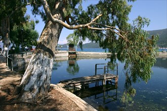 Karavomilos Lake, Kefalonia, Greece.