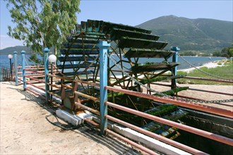 Water wheel, Karavomilos Lake, Kefalonia, Greece.