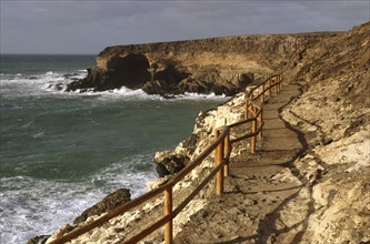 Coastal path, Puerto de la Pena, Ajuy, Fuerteventura, Canary Islands.