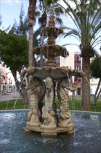 Fountain, Gran Tarajal, Fuerteventura, Canary Islands.