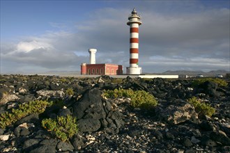 Lighthouse, Punta de la Ballena, Fuerteventura, Canary Islands.