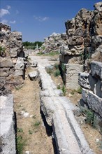Roman water channel, Salamis, North Cyprus.