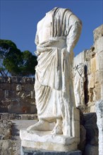 Headless statue, Roman gymnasium, Salamis, North Cyprus.
