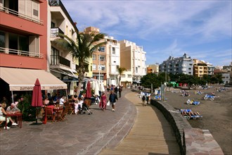 Resturant and beach, El Medano, Tenerife, 2007.