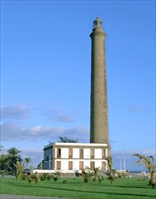 Maspalomas Lighthouse, Gran Canaria, Canary Islands.