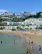 Beach, Puerto Rico, Gran Canaria, Canary Islands.