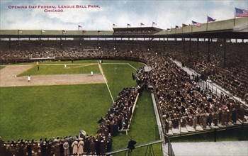 'Opening Day Federal League Ball Park, Chicago', Illinois, USA, 1915. Artist: Unknown