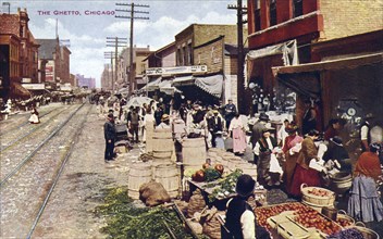 The ghetto, Chicago, Illinois, USA, 1910. Artist: Unknown