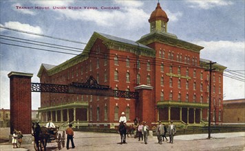 Transit House, Union Stock Yards, Chicago, Illinois, USA, 1910. Artist: Unknown