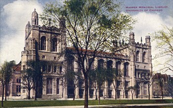 Harper Memorial Library, University of Chicago, Illinois, 1910. Artist: Unknown