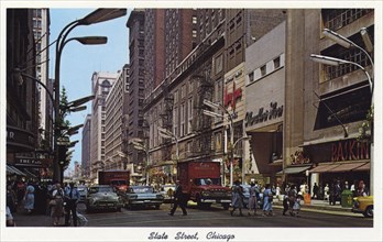 State Street, Chicago, Illinois, USA, 1959. Artist: Unknown
