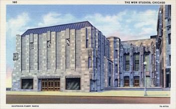 WGN Studios building, Chicago, Illinois, USA, 1937. Artist: Unknown