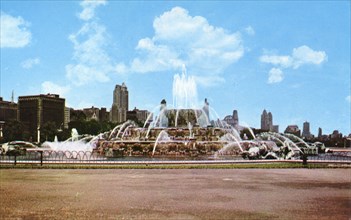 Buckingham Memorial Fountain, Chicago, Illinois, USA, 1951. Artist: Unknown