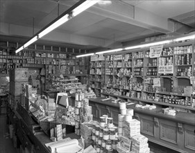Co-op shop interior, Stairfoot, Barnsley, South Yorkshire, 1960. Artist: Michael Walters