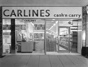 The new generation of cash and carry, Goldthorpe, South Yorkshire, 1960. Artist: Michael Walters
