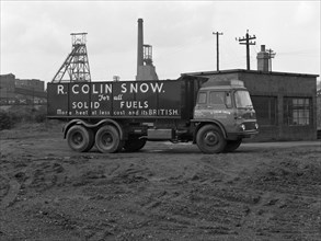 R Colin Snow coal merchants wagon, Barnburgh Colliery, South Yorkshire, 1961. Artist: Michael Walters