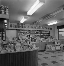 Chemist's shop interior, Armthorpe, near Doncaster, South Yorkshire, 1961. Artist: Michael Walters