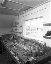 Model railway layout, Wickersley, South Yorkshire, 1960. Artist: Michael Walters