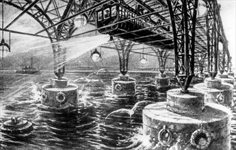 Euro Suspension Bridge, 1906. Artist: Unknown