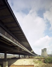 Completed M1 Tinsley Viaduct, 1968.  Artist: Michael Walters