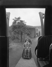 Paraplegic bus, Pontefract, West Yorkshire, 1960. Artist: Michael Walters