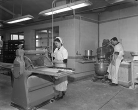 Pastry making for meat pies, Rawmarsh, South Yorkshire, 1955. Artist: Michael Walters