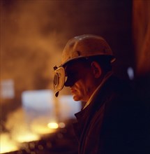 Steelworker, Newton Chambers, Chapeltown, Sheffield, South Yorkshire, 1971. Artist: Michael Walters