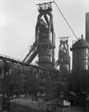 Blast furnaces, Park Gate Iron and Steel Co, Rotherham, South Yorkshire, 1964. Artist: Michael Walters
