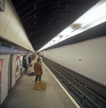 Blackhorse Road tube station on the Victoria Line, London, 1974.  Artist: Michael Walters