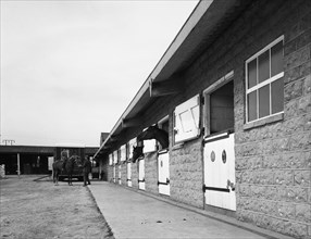 Stables at a residence in Sprotbrough, near Doncaster, South Yorkshire, 1966.  Artist: Michael Walters