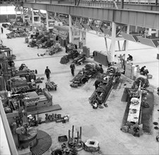 Lathe workshop area, Park Gate Iron & Steel Co, Rotherham, South Yorkshire, 1964 Artist: Michael Walters