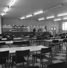 View of the canteen at the Park Gate Iron & Steel Co, Rotherham, 1964.  Artist: Michael Walters
