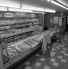 The bakery counter at the ASDA supermarket in Rotherham, South Yorkshire, 1969. Artist: Michael Walters