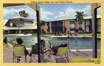 'Wilbur Clark's Desert Inn, Las Vegas, Nevada', postcard, 1950. Artist: Unknown