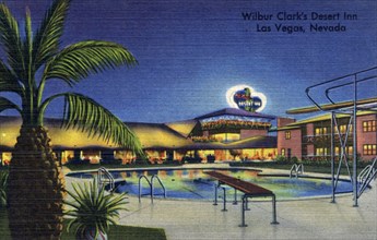 'Wilbur Clark's Desert Inn, Las Vegas, Nevada', postcard, 1951. Artist: Unknown