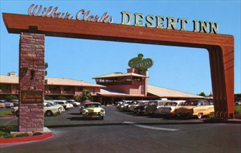 Entrance to Wilbur Clark's Desert Inn, Las Vegas, Nevada, USA, 1956. Artist: Unknown