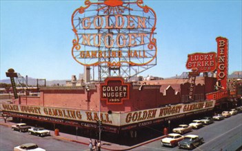 The Golden Nugget casino, Las Vegas, Nevada, USA, 1956. Artist: Unknown
