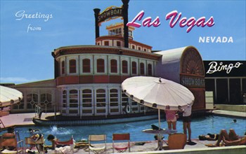 The Showboat Hotel, Las Vegas, Nevada, USA, 1956. Artist: Unknown