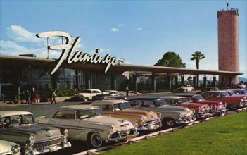 Flamingo Hotel and Casino, Las Vegas, Nevada, USA, 1956. Artist: Unknown