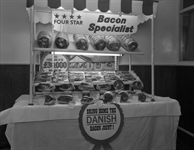 Danish Bacon pre packed meat display, Kilnhurst, South Yorkshire, 1963. Artist: Michael Walters