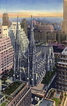 St Patrick's Cathedral, New York City, New York, USA, 1951. Artist: Unknown
