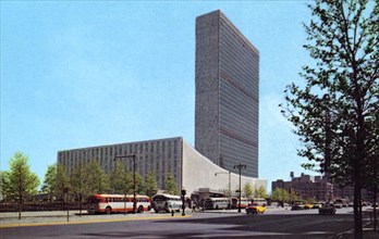 United Nations Building, New York City, New York, USA, 1961. Artist: Unknown