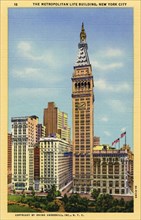 The Metropolitan Life Tower, New York City, New York, USA, 1933. Artist: Unknown